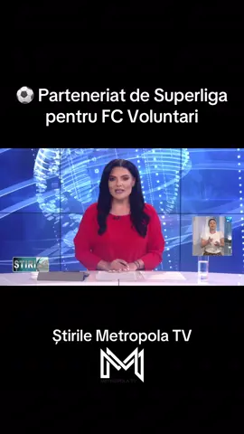 ⚽️ Parteneriat de Superliga pentru FC Voluntari! #metropolatv #romania #fypromania #fyp #fcvoluntari 