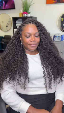 Full Tutorial on ▶️ ✨ Let’s Install 3 bundles of Burmese Curly.  @Ygwigs.us @ygwigs.USA #bohobraids #curlybraids #protectivestyles 