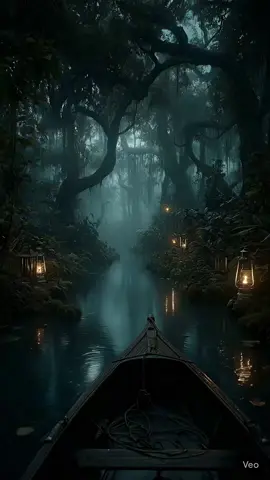 Where the fog meets the forest... #landscape #aiart #dream #water #forest 