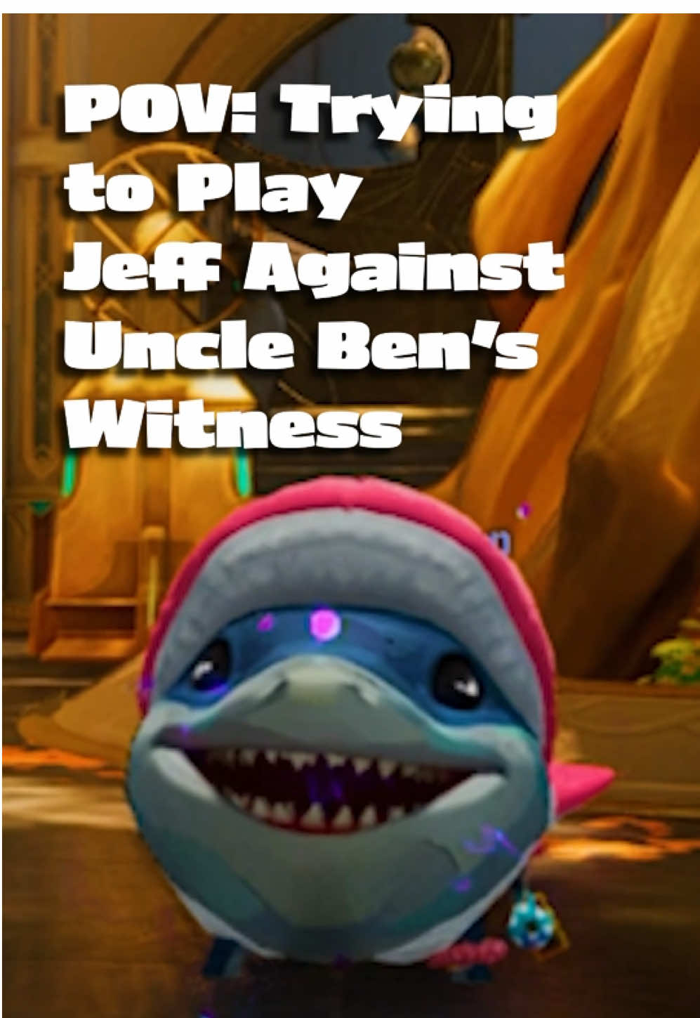 He exists only to torment poor Jeffrey 😫#jeffthelandshark #funnymemes #marvelrivals 