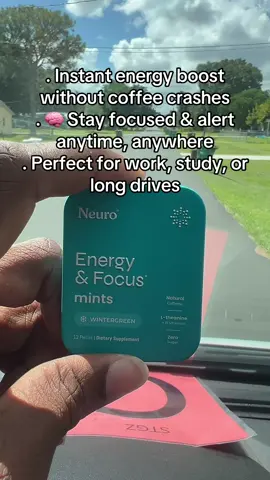 “Energy + focus in just one mint 👀🔥” #EnergyBoost #FocusHack #BrainFuel #StayProductive #TikTokMadeMeBuyIt