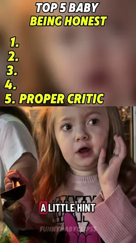 Top 5 Baby Being Honest 😭 | The # 1 is brutal 😂 | #funny#cute#honest#babiesoftiktok #fyp 