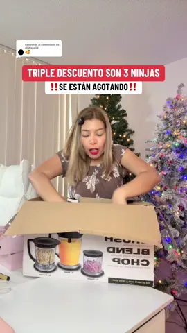 Respuesta a @djjjfjsnejjd SE ESTÁ AGOTANDO PAHA 1 lleva 3 licuadoras NINJA en TikTok 🔥.Asa, hornea, fríe al aire y hasta deshidrata 😱… ¡todo en un solo aparato! 🍖🥦 Si aún no la tienes, estás perdiendo tiempo 👀.#i#indoorgrillg#grillg#griddlen#ninjagrillNinja Kitchen #T#TTSTakeoverT#TikTokShopCreatorPicksT#TikTokShopHolidayHaulo#outfitideasg#giftideass#shoptoysandtotsN#NewYearNewAurat#tiktokshopcreatorpickst#tiktokshoprestorck#G#GiftGuideT#TTSDelightNow#S#SuperBrandClubV#ViralOnTikTokShopisclaimer: El precio mostrado es el vigente al momento de la grabación y puede cambiar. Las promociones pueden tener restricciones o disponibilidad limitada 