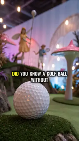 A smooth golf ball would only travel half as far as a dimpled one due to the physics of air resistance. The dimples create a thin turbulent boundary layer that reduces drag and increases lift. #golf #physics #ai