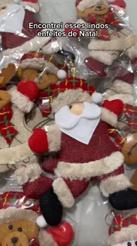 Kit 6 bonecos natalinos para deixar sua árvore ainda mais linda! #Natal #Decoracao 