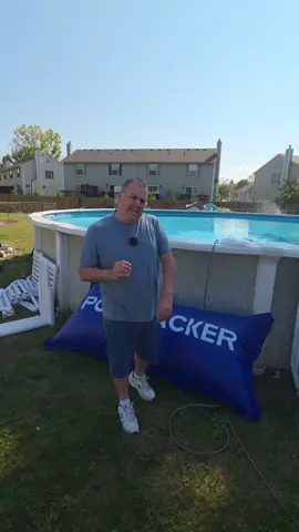 Winter Pool Pillow #poolpillow #closingpool #poolclosing #swimmingpool #pool 