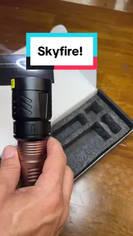 This thing is legit my friends!  Stars fires and is one of the brightest flashlights on TikTok #men #skyfire #christmas #gift #tools