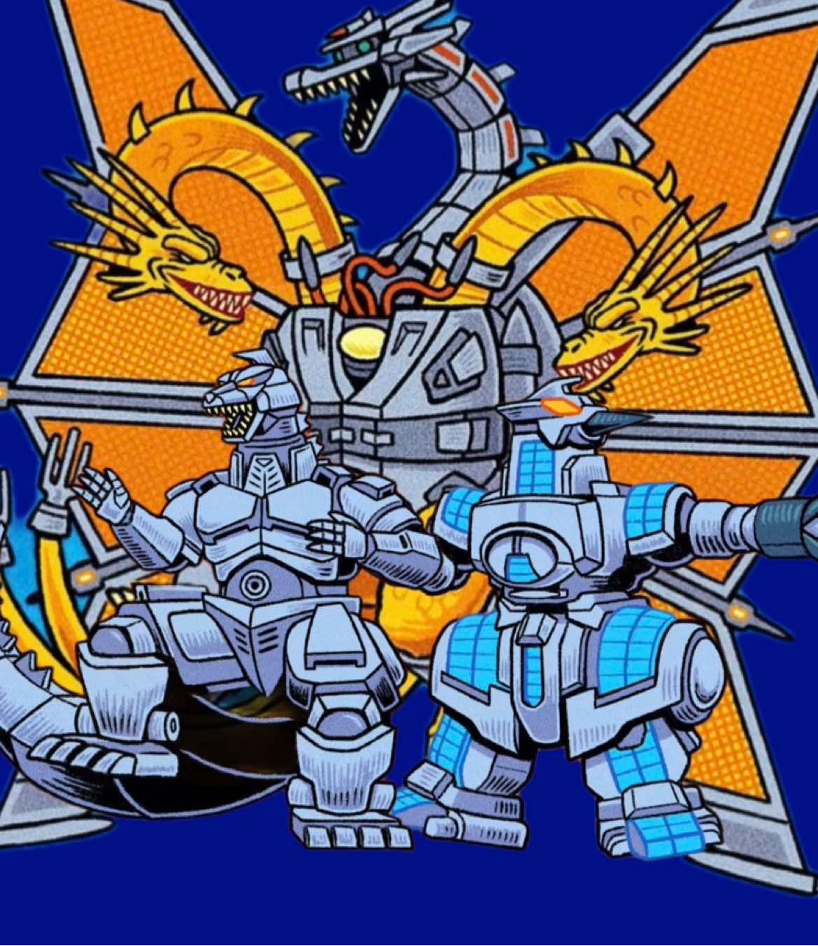 THE HEISEI MECHS🗣️🐐🐐🐐 #mechakingghidorah #mechagodzilla #moguera #toho #heisei 