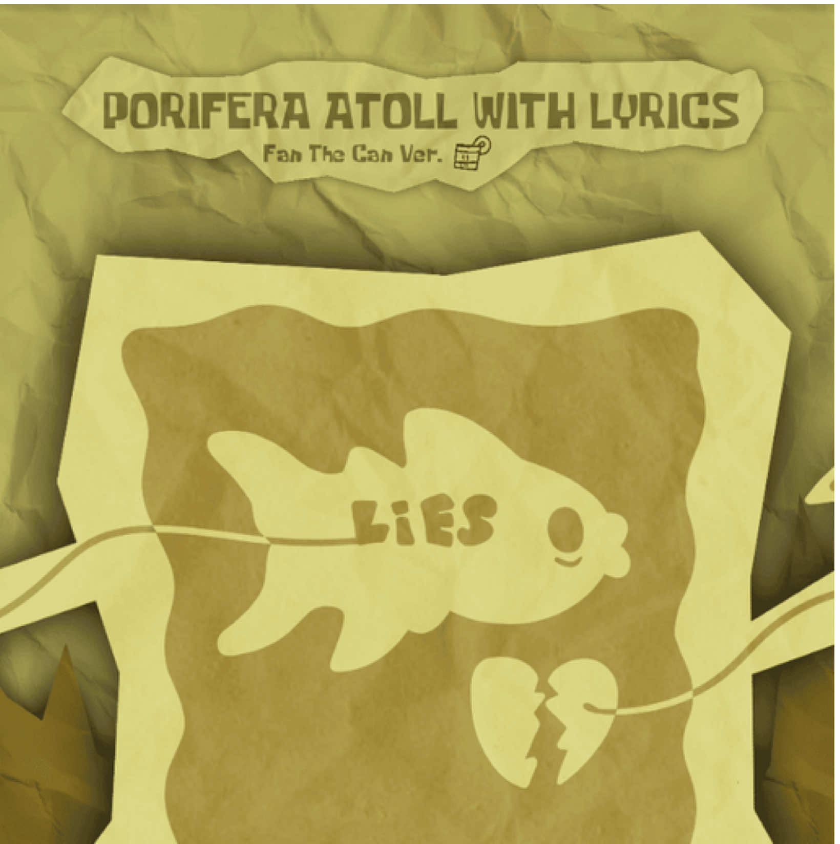 PORIFERA ATOLL WITH LYRICS! (Credits: Animation @voxdafox, Thumbnail: AvanTTee on twitter, Song by LandelSoup) #fanthecan #poriferaatollfnf #poriferaatoll #spongebobsquarepants #liescreepypasta 