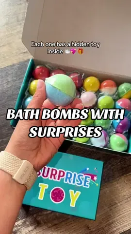Bath bombs with surprises on the inside?! how fun! Great Christmas gift for kids! #bathbombs #bathbombsurprise #kidschristmasgifts #giftsforkids #tiktokshopblackfriday 