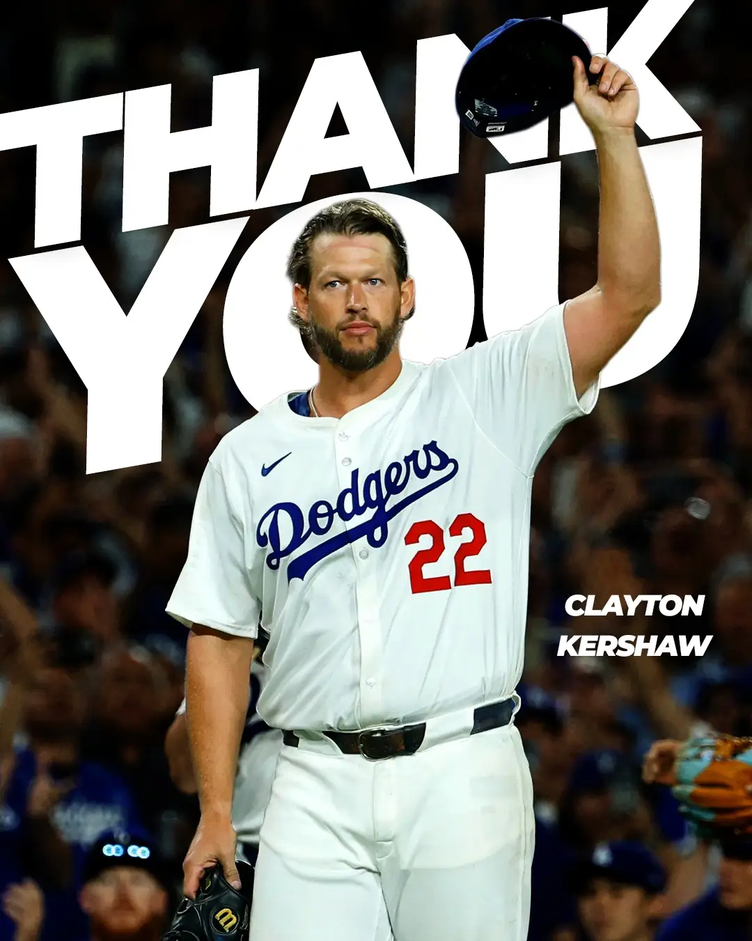 Congratulations to Clayton Kershaw on a legendary career. One of the greatest to ever do it.