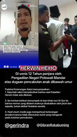 Bukti nggak ada, saksi tidak membenarkan, hasil visum juga tidak menyatakan bahwa itu pencabulan. Lantas siapa yang melaporkan? #indonesia🇮🇩 #partaigerindra #pengadilannegeri #gibranrakabuming 