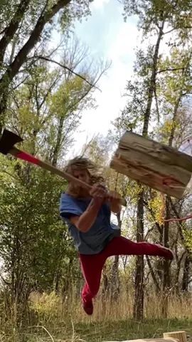 Diving split #axe #skills 