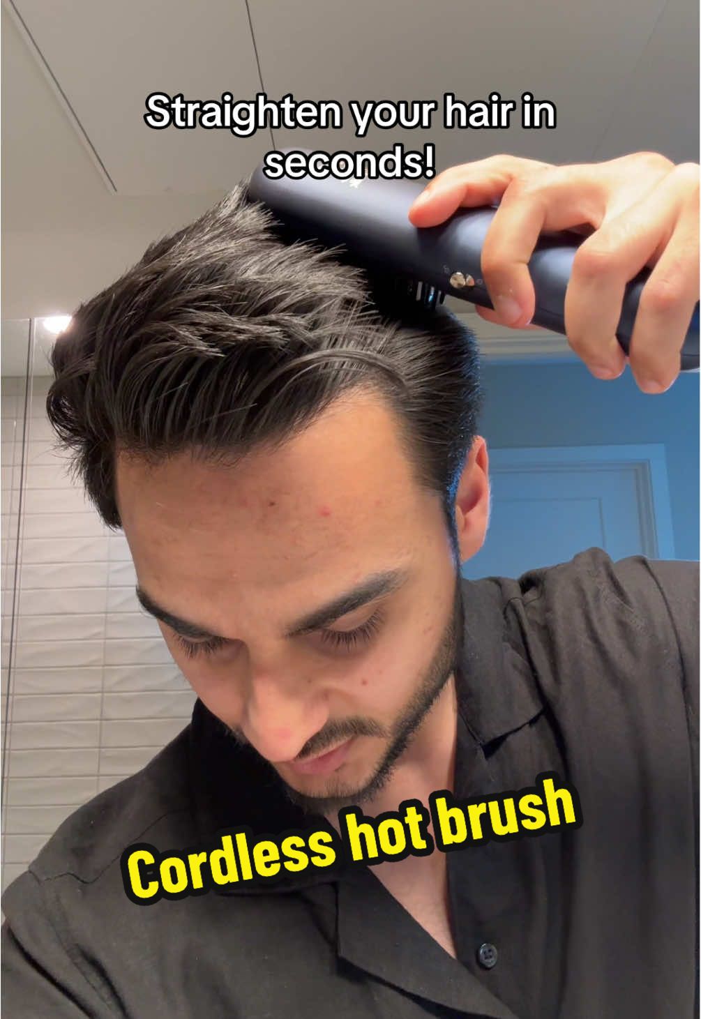 #hairstraightener #hotbrush #hairtutorial 