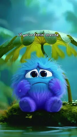 Wanna decompress? Take a few deep breaths 💙✨ #calmlings #animation #cute #midjourney #supportive 
