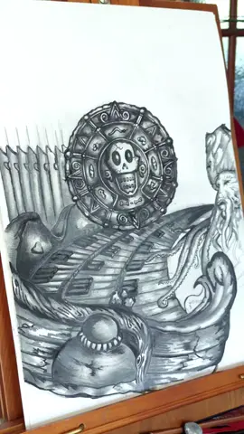 A Doodle A Day ☠️🦜⚓ Day 102 🙃🫶 #fyp #artist #artistsoftiktok #piratesofthecaribbean #howtodraw 
