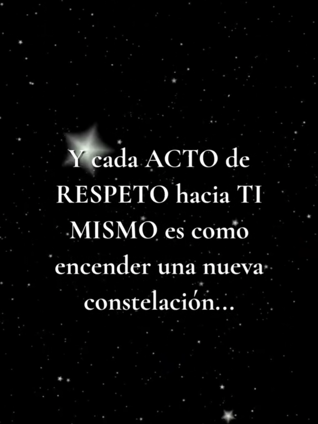 Mensaje Amor Propio. ✨🌌 #creatorsearchinsights #amorpropio #universo #mensajesbonitos #estrellas 