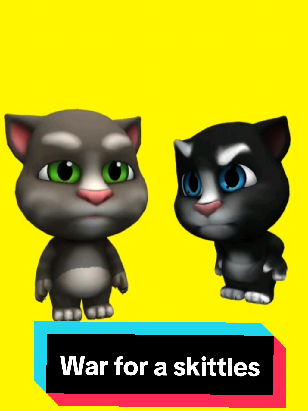 War for a skittles (I made for @el talking tom animacion) #mytomfriends #mytalkingtom2 #skittles 