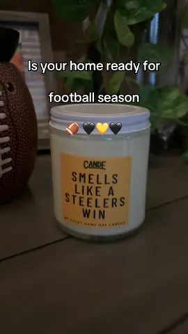 Support your team and scent your home at the same time. All teams available these make great gifts. #footballseason #pittsburghsteelers #homedecor #footballfans #fyp 