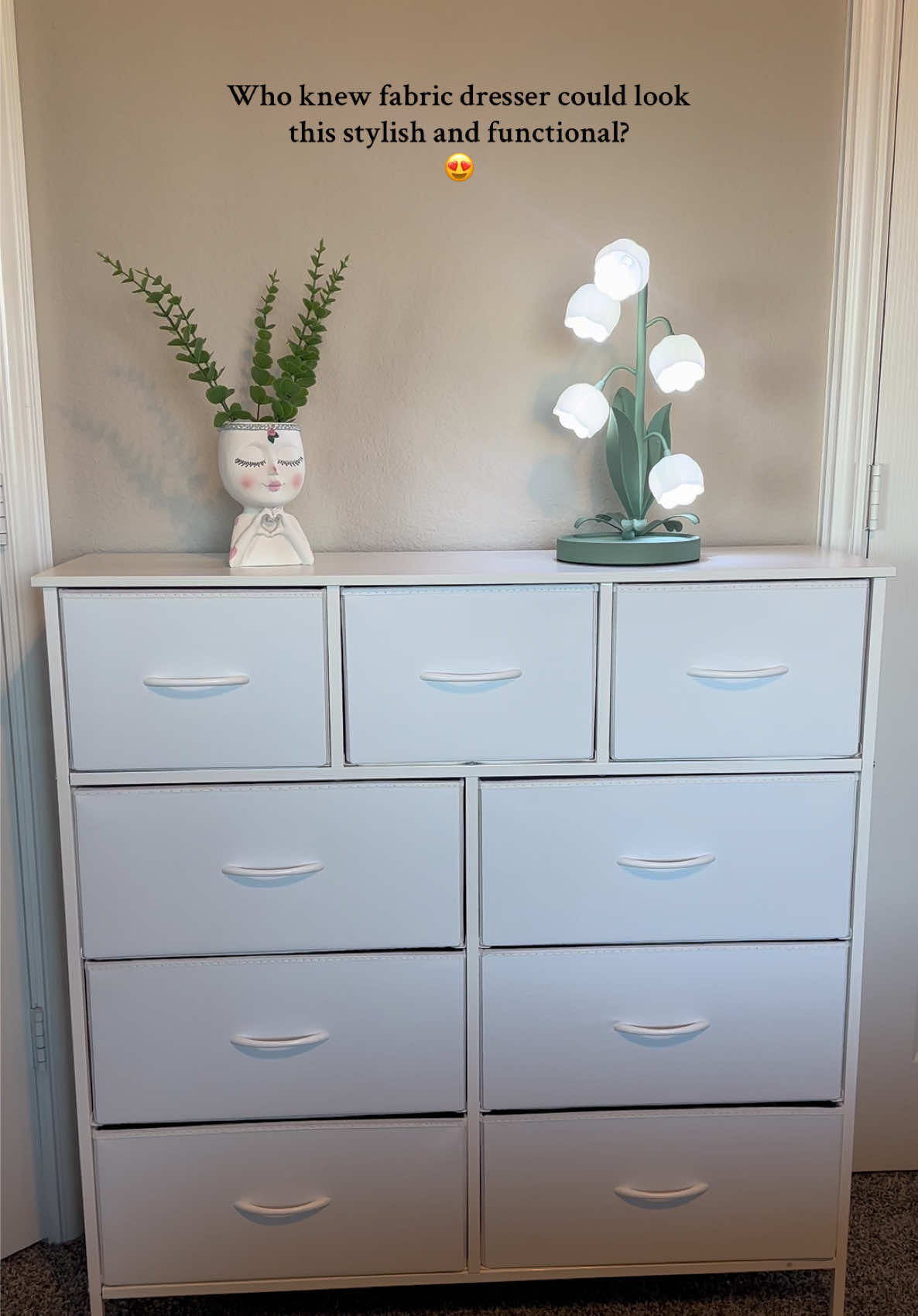 Organizing doesn’t have to be expensive—this dresser is proof 😍 @Sweetcrispy Official  #fabricdresser #sweetcrispyfurniture #9drawerdresser #dresser #organizedhome 