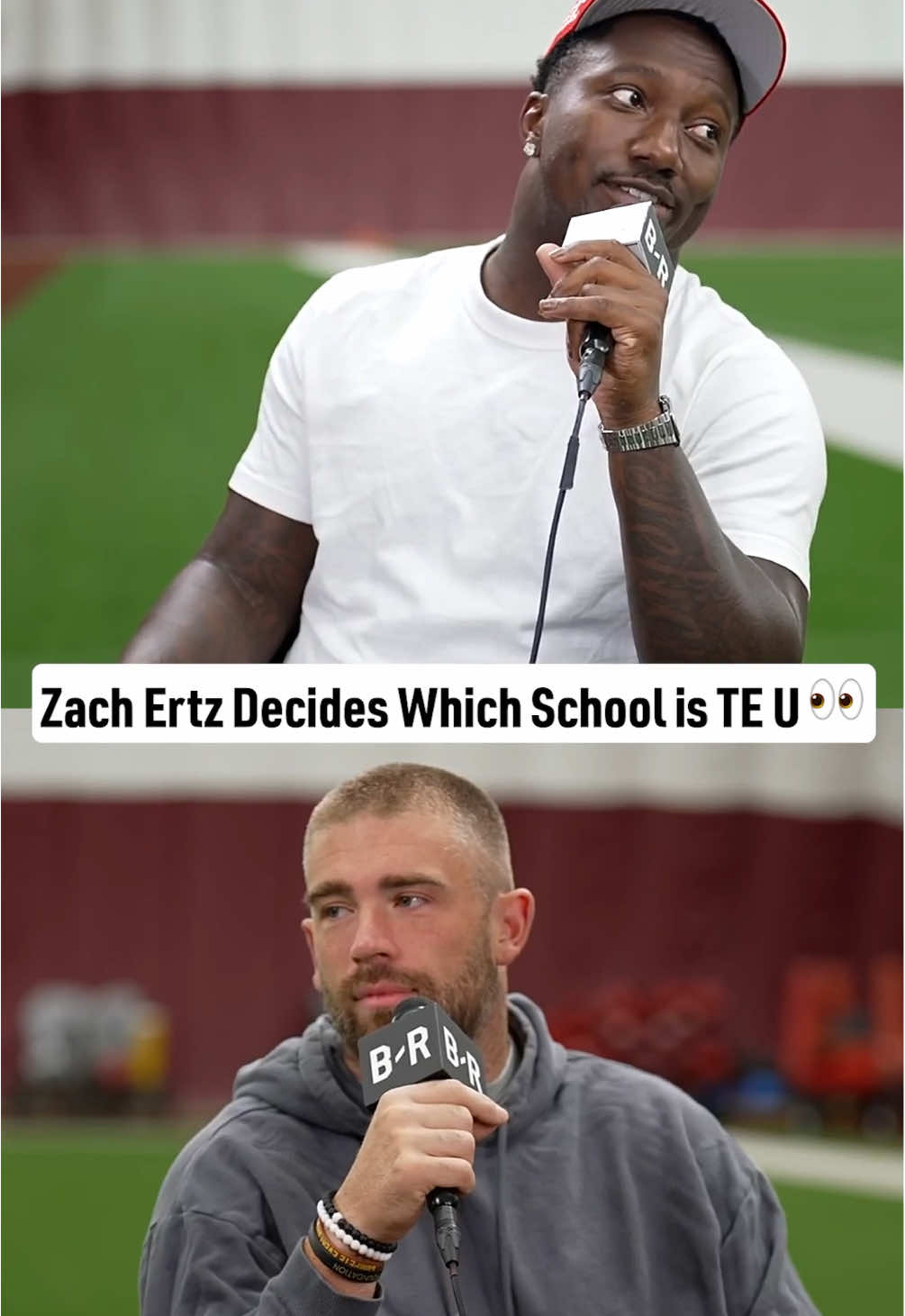 Deebo made Ertz give an unbiased answer on the real TE-U 😅 #statefarm #nfl #commanders #ᴄfb #CollegeFootball 