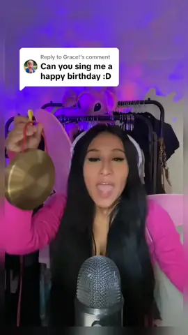 Replying to @Grace! HAPPY BIRTHDAY POOKIE BEAR 🥳 #asmrfairy #asmr #tiktok #tiktoklive #live                                                                          