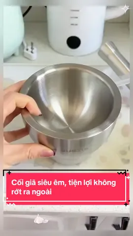 Cối giã có đế chống vang và không bắn ra ngoài#huonggiadung #tienichnhabep #giadungthongminh #giadungtienich 