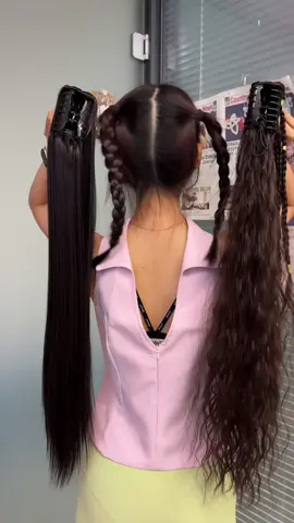 I have two ponytail hairstyles. Which one will you choose?#hairstyle #ponytail #hair #tiktokshopcybermonday #tiktokshopblackfriday #tiktokshoprestock #hairtok 
