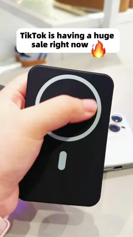 Grab it before it's gone! Magnetic design, fast charging- perfect for on-the-go! ⚡️🧲#fyp #powerbank #portablecharger #iphone #magneticcharger #tiktokshop 