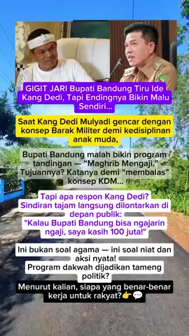 KDM👍🏻👍🏻 FOLLOW DULU YA FANS KDM #sorotancrator #jabaristimewa #kangdedymulyadi #fypvidio #sorotandunia 