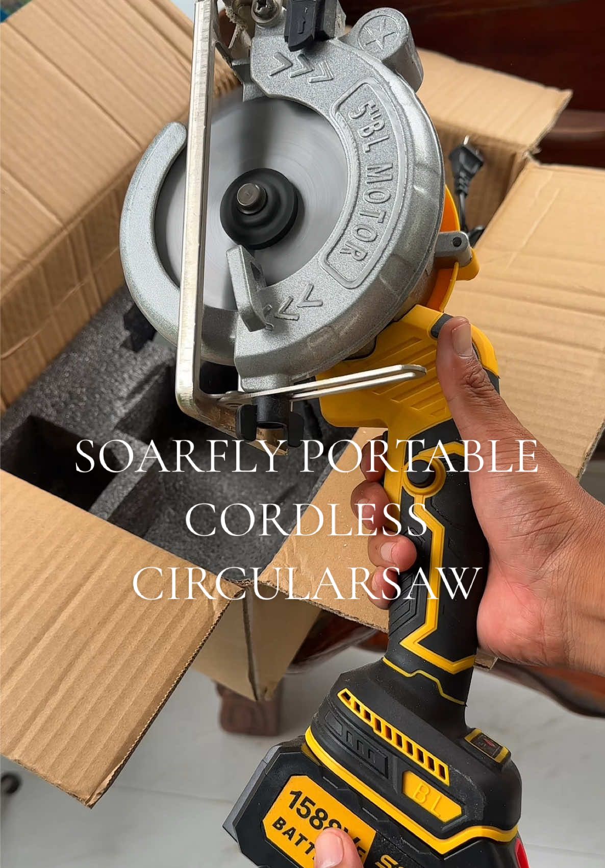 SOARFLY PORTABLE CORDLESS CIRCULAR SAW #circularsaw #powertools #woodworking #soarfly 