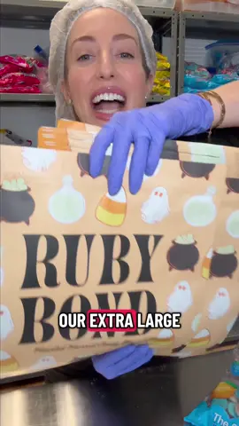 IYKYK! Packing the Halloween XL bag is my new hobby 👻 #rubybond #candy #halloweencandy #gummycandy #asmr #candyshop 