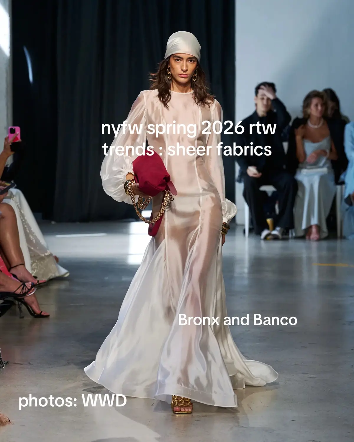 NYFW trend spotting : sheer fabrics  #fashiontiktok #trends #trendforecasting #nyfw #fashionweek #sheer #rtw #readytowear #spring #womensfashion #fashionweek 