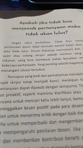 Kalau sidang skripsi ditanya dosen terus ada yang nggak bisa jawab… kira-kira lulus ngga ya? 🤔 #stepbystepskripsi #buira #dosentiktok #dosenpenguji #skripsi 