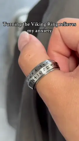 Turning the Viking Ring relieves my anxiety. #viking #ring #stainlesssteel #tiktokshoprestock #fyp 