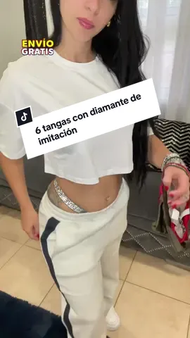 6 tangas con diamantes de imitación #swimsuit #samplesale #luxelingerie #luxurylingerie 