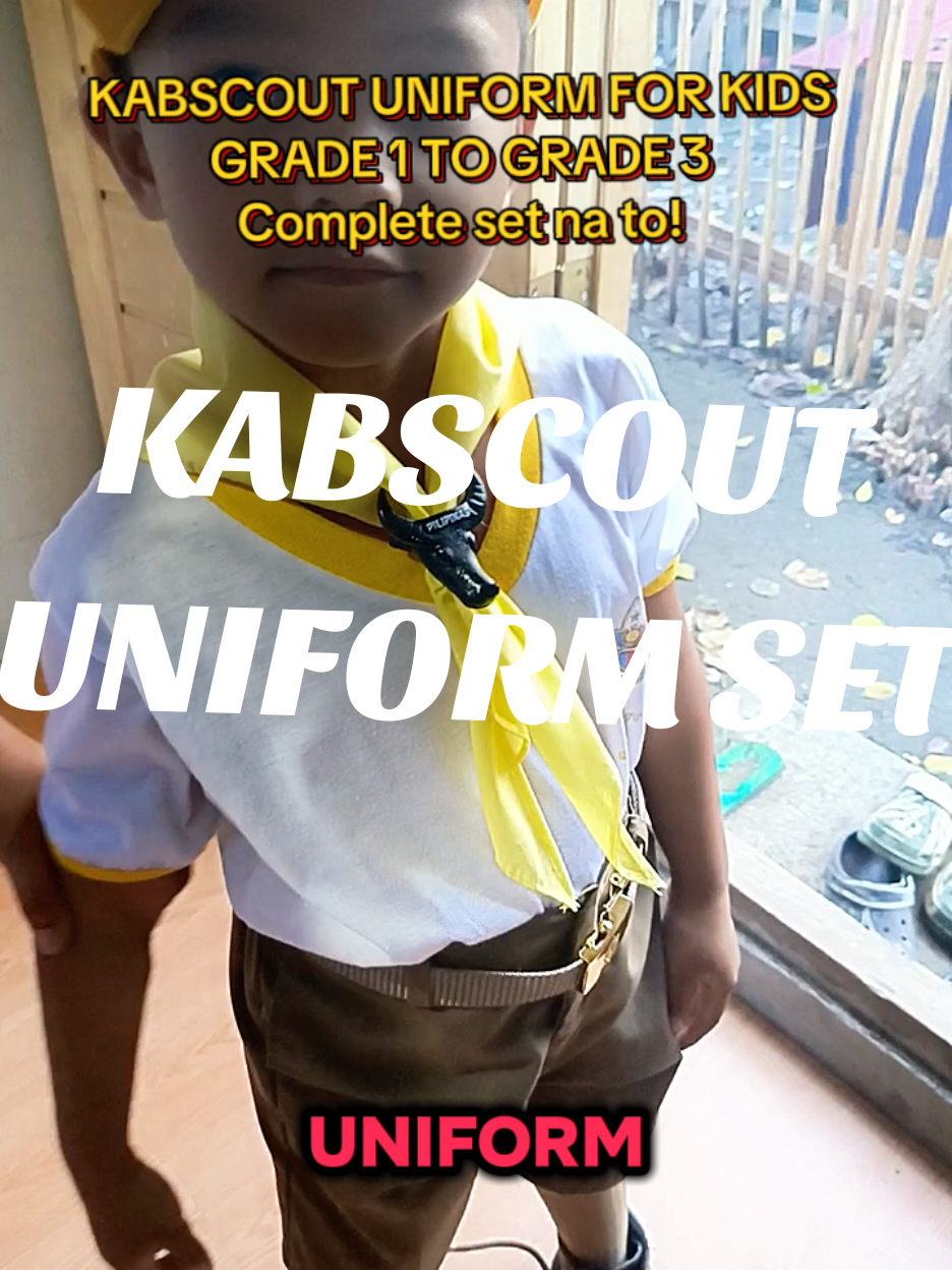 KABSCOUT UNIFORM SET FOR GRADE 1 TO 3  complete na lahat♥️ #kabscoutuniform #kabscout #boyscout #kabscoutuniformset 