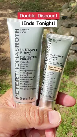Peter Thomas Roth Easy Wear Temporary Eye Tightener + Instant FirmX No-Filter Primer together at a special discounted price! Perfect for refreshing your look and prepping skin for a smooth finish. Don’t miss this bundle offer. Tap the cart now!  Flash sale discount women 30 plus women 40 plus Women 50 plus Women’s products trending products beauty #Over40Beauty #EyePrimer #SkinCareSale #DuoDeal #BeautyOnDiscount 