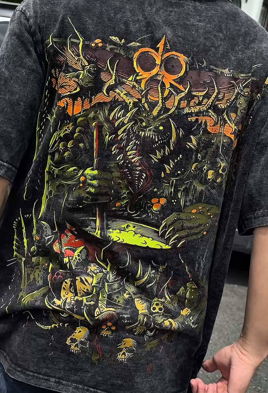Warhammer 40K Nurgle Lord of Decay Washed Tshirt #warhammer40k #warhammer #warhammer40000 #chaos #deathguard #nurgle #nurgle40k #gameplay #tshirt #fyp #aesthetic 