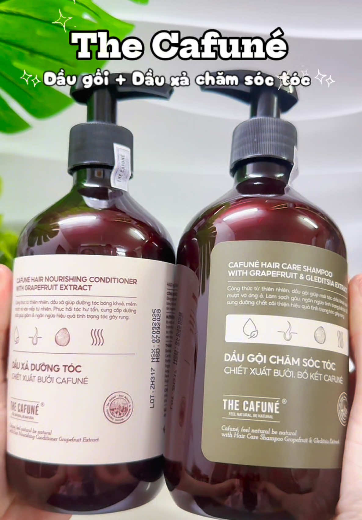 Chị em nào rụng tóc nhiều tham khảo em này nha 😍 #xuhuong #daugoithaoduoc #thecafune #daugoi #daugoithiennhien 