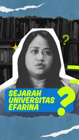 Universitas Efarina lahir dari semangat mencerdaskan bangsa dan membuka jalan baru bagi generasi muda Simalungun dan Sumatera Utara. Berdiri dengan visi menghadirkan pendidikan tinggi yang berkualitas, universitas ini menjadi wadah lahirnya pemimpin masa depan, insan berkarakter, serta pribadi yang berilmu dan berdaya saing. Dari awal perjalanan hingga kini, Universitas Efarina terus berkembang, mengukir sejarahnya sebagai kampus kebanggaan daerah yang memadukan pengetahuan, budaya, dan pengabdian kepada masyarakat. #efarinatv #simalungun #pematangsiantar #universitasefarina 