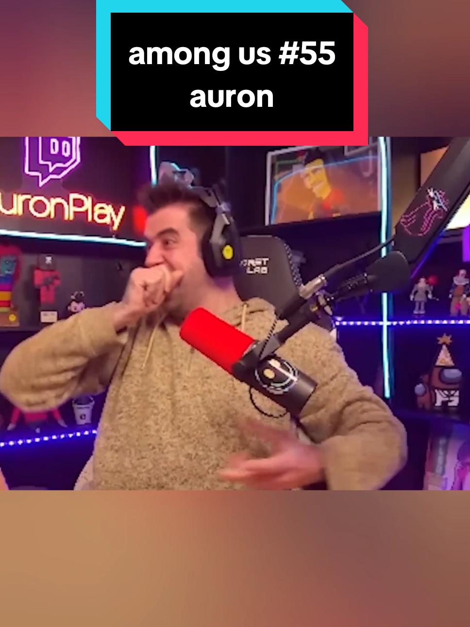 Auron se disfraza de Axozer y lo persiguen #twitch #AmongUs #discordmemes #auron #axozer 