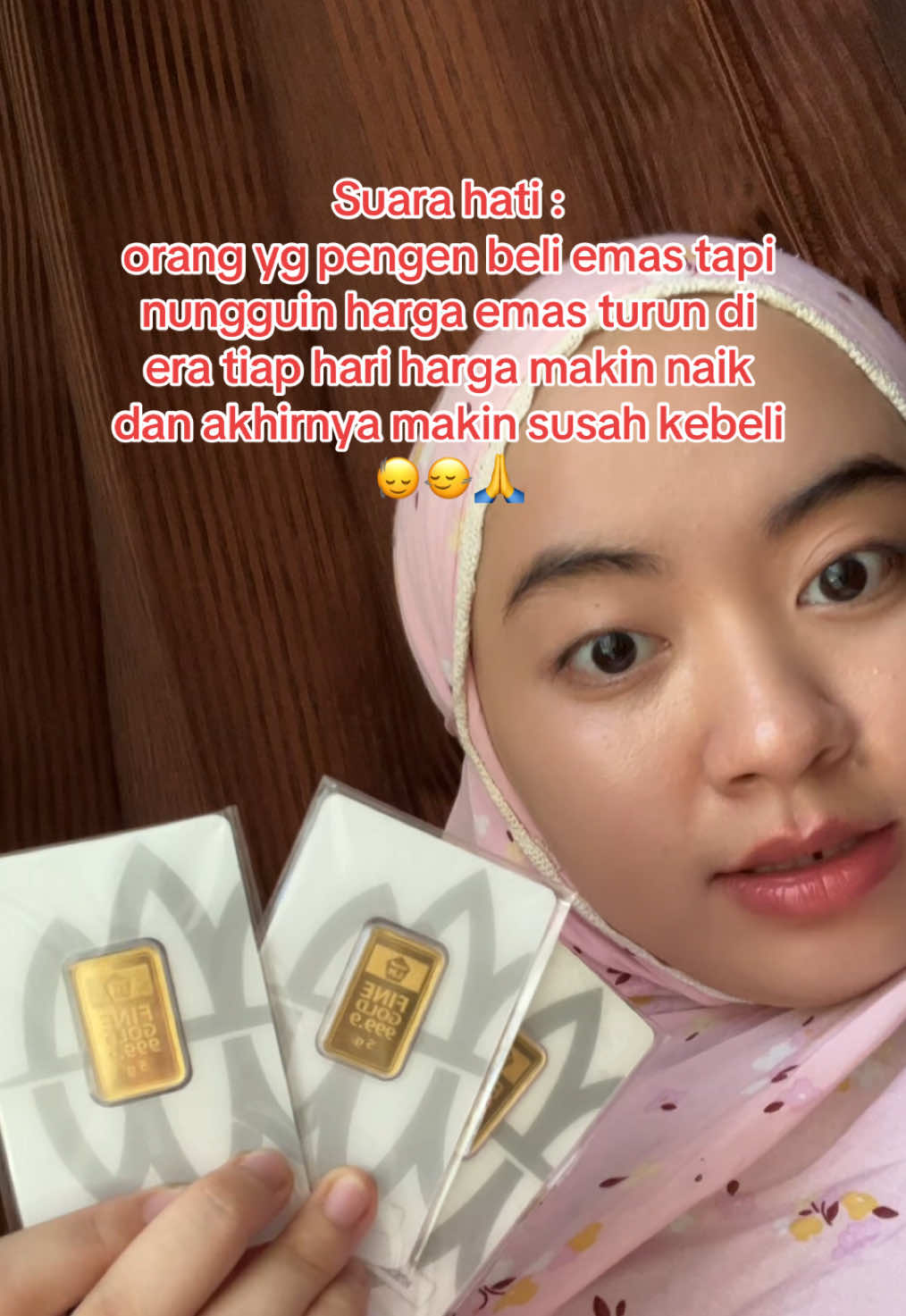 Konsepnya memang ada uang dingin langsung beli emas, begitu yah🥰 #emas #logammulia 