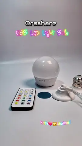 Orashare OLA01 Rechargeable RGB LED Light Bulb Remote Control Dimmable Smart Decorative Bulb Transform Your Space with Smart LED Bulbs! #smartlighting #homedecor #ledbulbs #cozyhome #creatorsearchinsights 