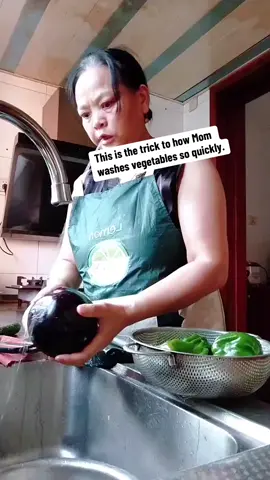 This is the trick to how Mom washes dishes so quickly.#fyp #funnytiktok #hack 