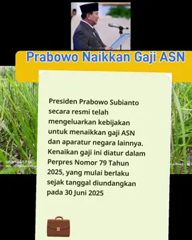 Prabowo Naikkan Gaji ASN #fyp   #tiktok  #viral  #prabowo 