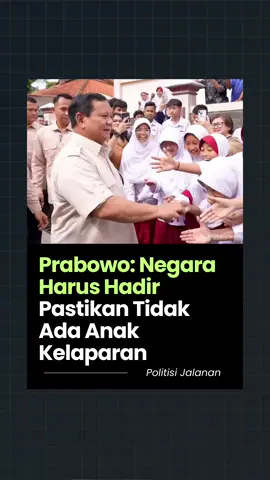 “Tak boleh ada anak Indonesia yang lapar.” – Prabowo. Lewat program makan bergizi gratis, beliau berjuang memastikan generasi kita tumbuh sehat, cerdas, dan siap bersaing.  #prabowo #mbg #makanbergizigratis #politisijalanan 