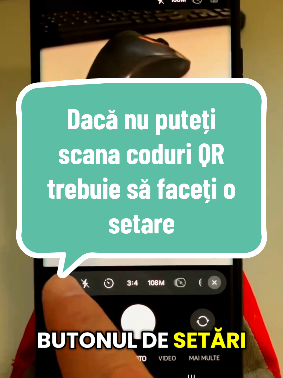 Dacă nu puteți scana coduri QR trebuie să faceți o setare!