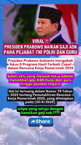 Presiden Prabowo naikan gaji para pejabat dan PNS #kdm #predidenprabowo #asn #pejabat #naikgaji