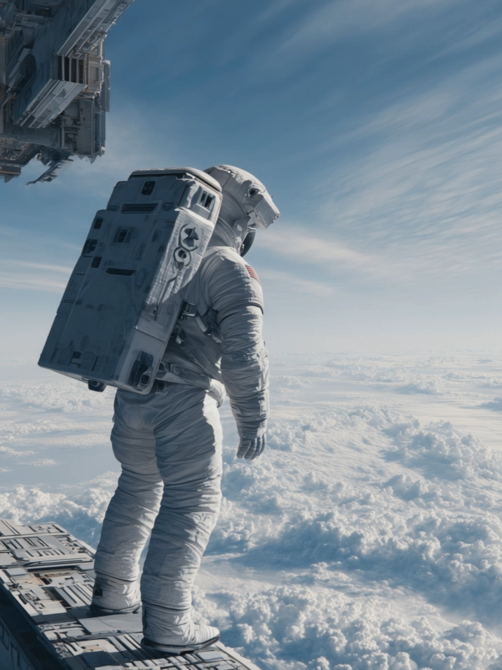 Astronaut Skydiving Jump from Space #scifi #space #skydiving
